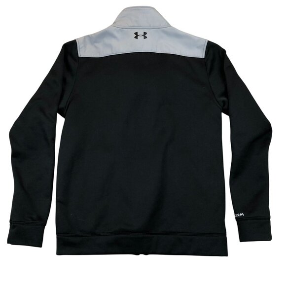 Under Armour Mens Air Force Jacket Small Full Zip Activewear Outdoors Black Casu - Picture 2 of 11